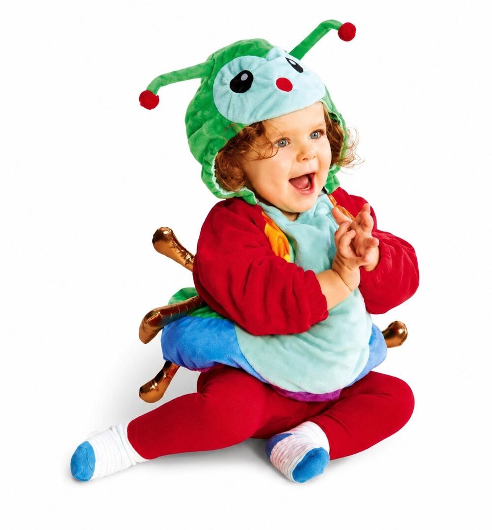 Hyde & EEK! Infant Caterpillar Costume Plush Rainbow Baby 0-6MO Halloween NEW